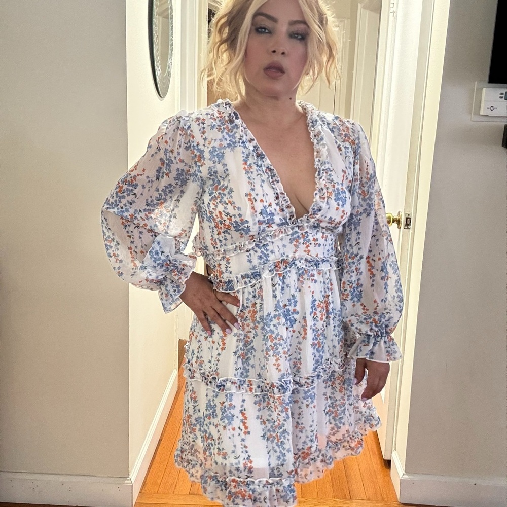 Floral V-Neck Dress